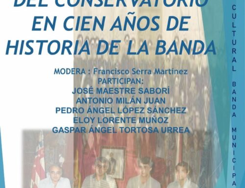 Gaspar Ángel participa en la charla-coloquio sobre «El Papel del Conservatorio en Cien Años de Historia de la Banda»