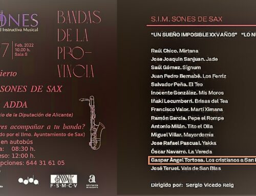 Video.- LOS CRISTIANOS A SAN BLAS. Sdad. Instructiva Musical «Sones de  Sax»